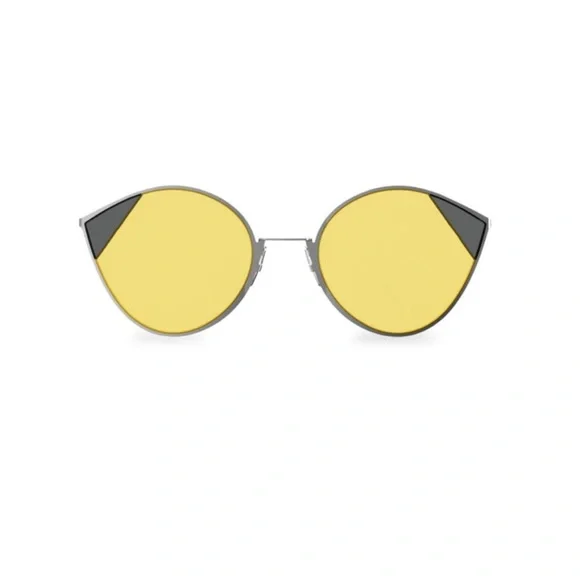 Fendi bi-color cat eye sunglasses Fendi Oversized F Logo Acetate Cat-Eye Sunglasses - Bergdorf  main image 3